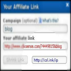 Shrink Your Affiliate Url With Clixsense's Awesome New Feature 1